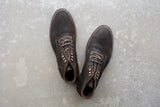 The Allen Stitchdown - Dark Olive Waxed Rough-out (618)