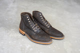 The Allen Stitchdown - Dark Olive Waxed Rough-out (618)